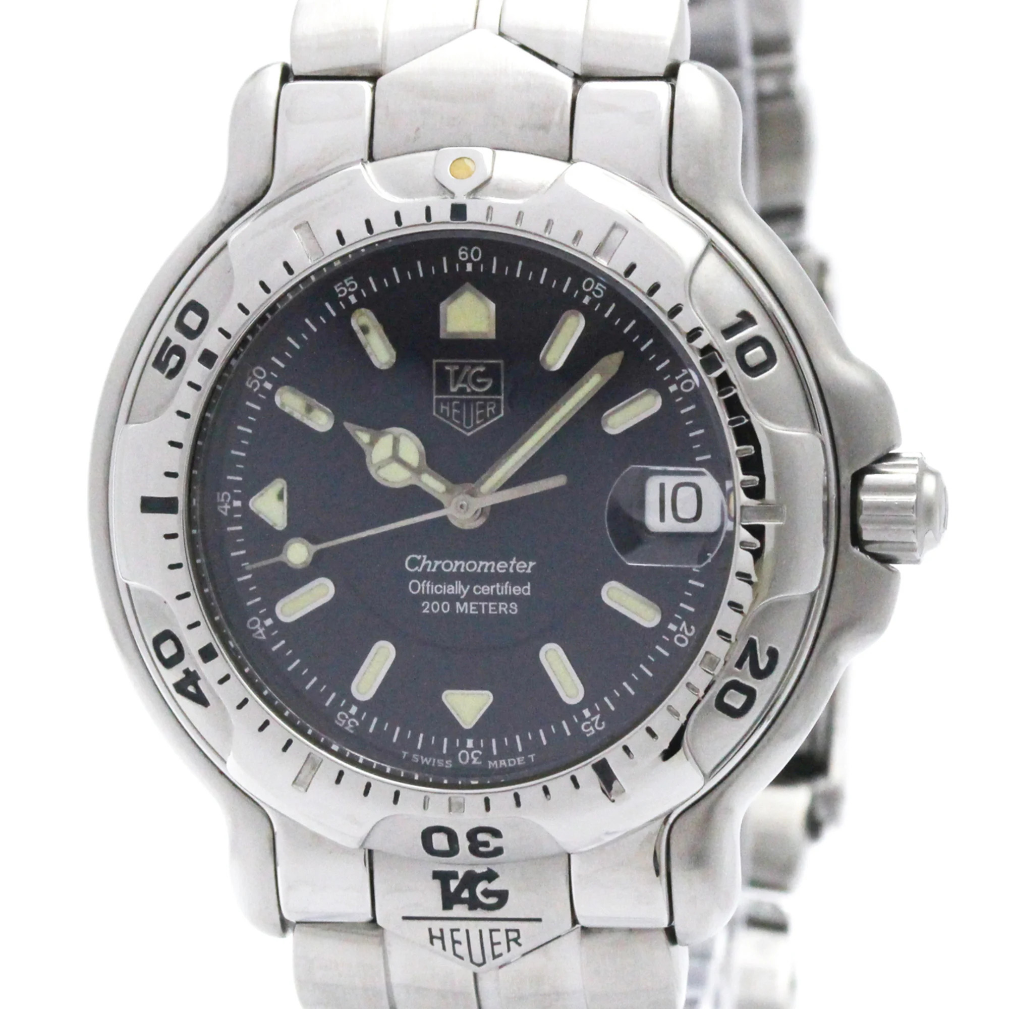 Tag Heuer 6000 Chronometer Steel Automatic Mens Watch Wh5113 Polished